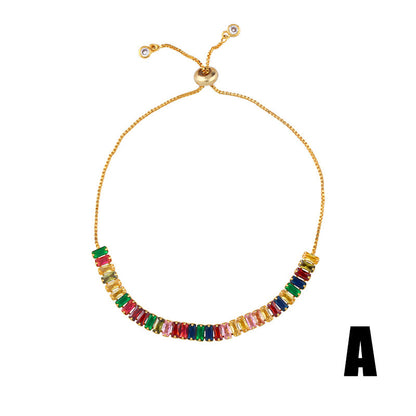 Fashion colorful zircon bracelet