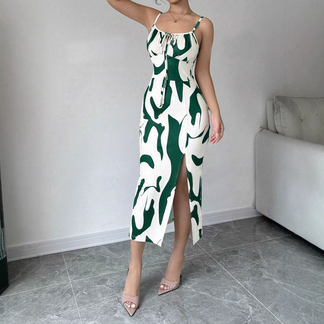 Modische, schmale, lange Kleider mit Schnürung für Damen