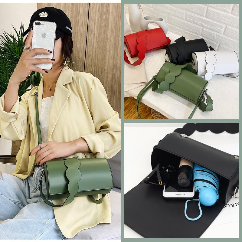 Borsa da donna in PU piccola borsa quadrata con cuciture per auto piccola cartella