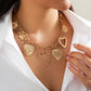 Cold Love Pendant Clavicle Chain Peach Heart Fashion