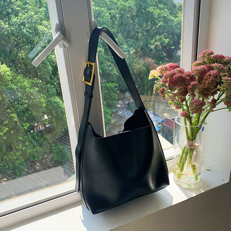 Borsa a tracolla da donna, borsa a mano alla moda, borsa a tracolla, borsa in pelle PU minimalista da donna