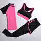 Abbigliamento yoga completo sportivo a tre pezzi