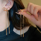 Earrings Hypoallergenic 18k Gold Plated Ribbon Bow Bowknot Earring