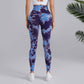 Tie-dye Printed Yoga Pants Fashion Seamless High-waisted Hip-lifting