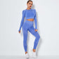 Seamless knitted high-stretch yoga sleeve slim long sleeves