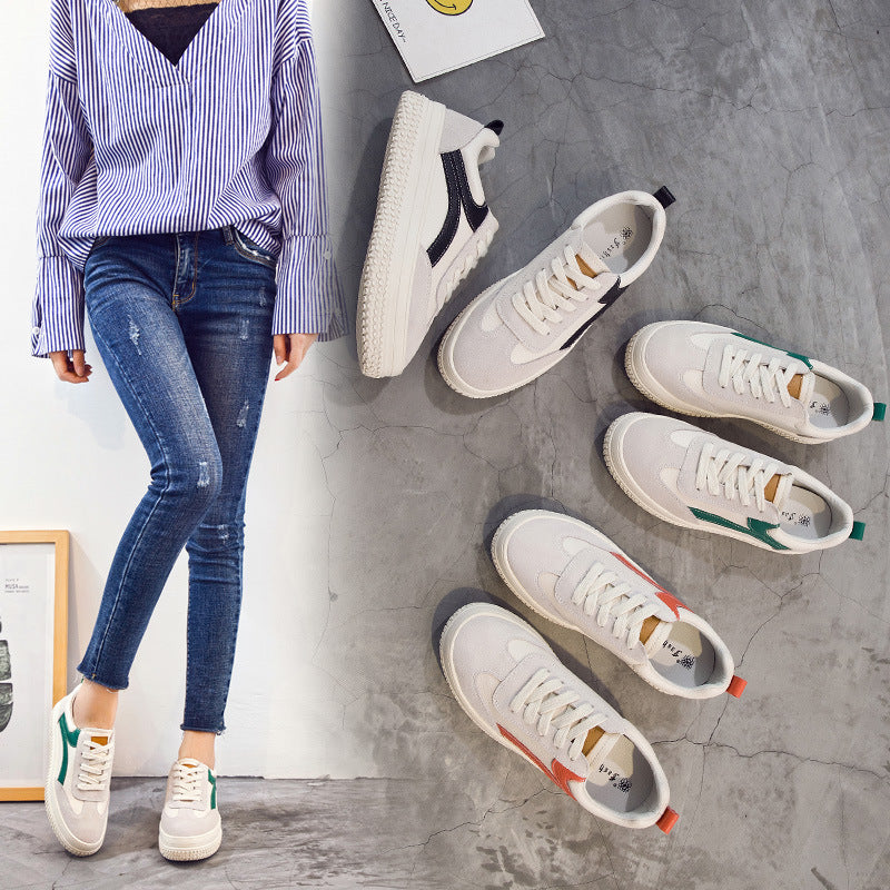 Südkoreas neue herbst schuhe schuhe muffin farbe schuhe in leder freizeit