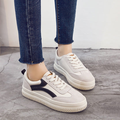 Südkoreas neue herbst schuhe schuhe muffin farbe schuhe in leder freizeit