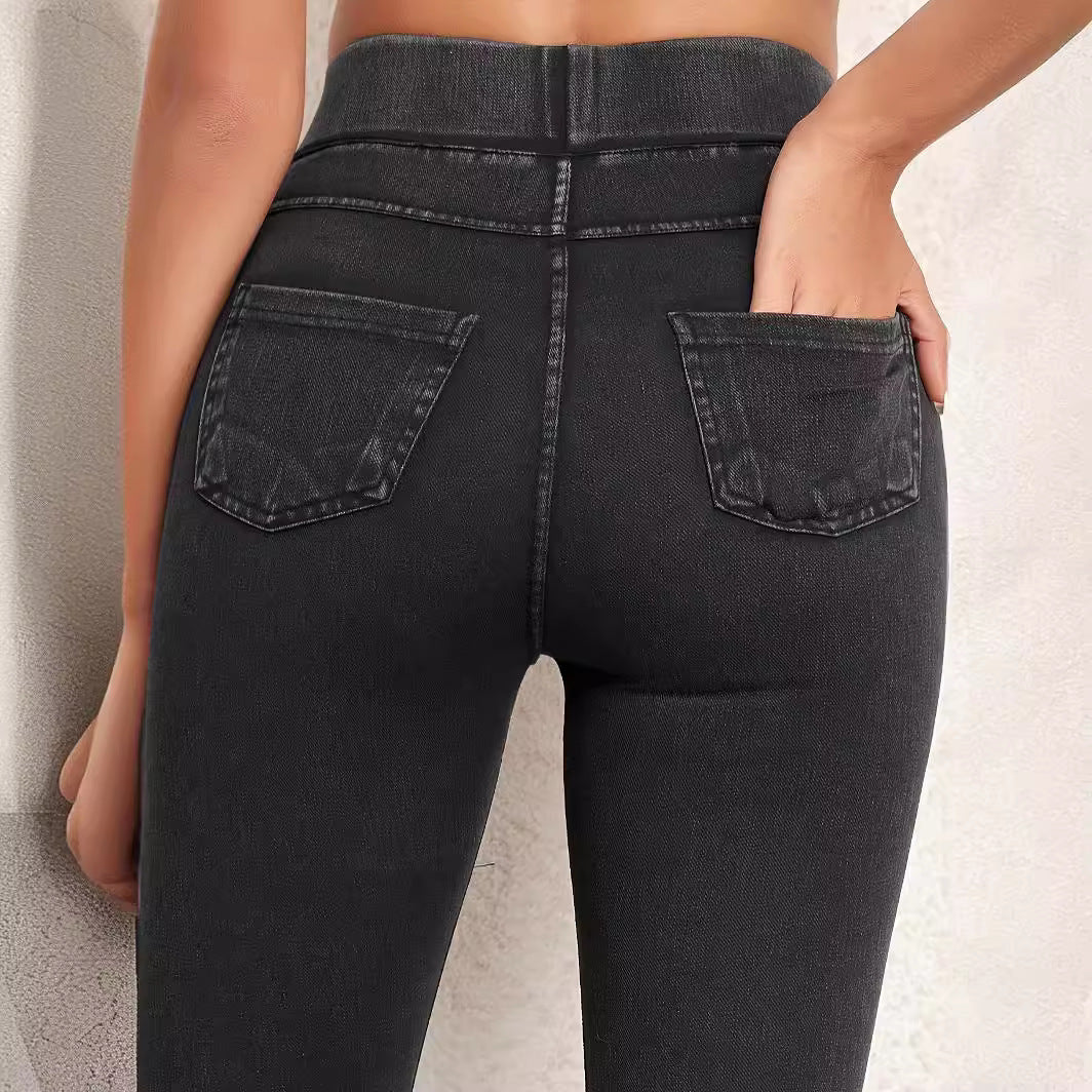 Pantaloni casual da yoga e corsa con doppia tasca da indossare all'aperto