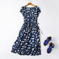 Cotton silk dress