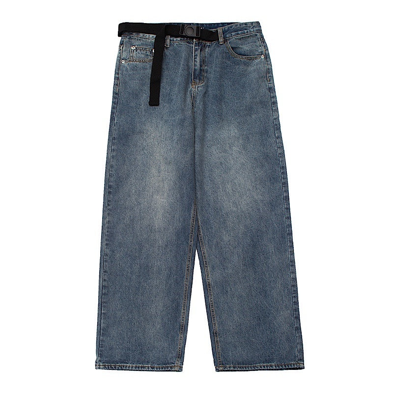 Lockere Vintage-Jeans mit weitem Bein für Damen