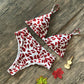 Europa und die Vereinigten Staaten sexy explosionen badeanzug leopard schlange muster hohe taille damen bikini
