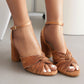 Scarpe col tacco alto con fiocco alla moda da donna