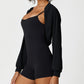 Kleines Schal-Sport-Yoga-Sonnenschutz-Top