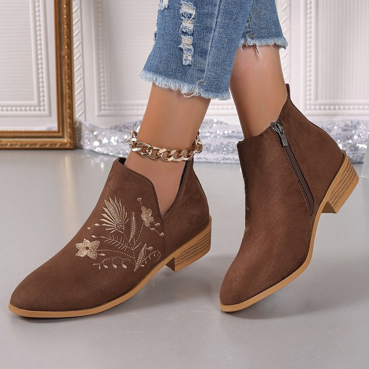 High Heel Spitz zulaufende Stiefeletten Damen