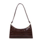 Embossed Underarm Stone Pattern Candy Color Shoulder Bag