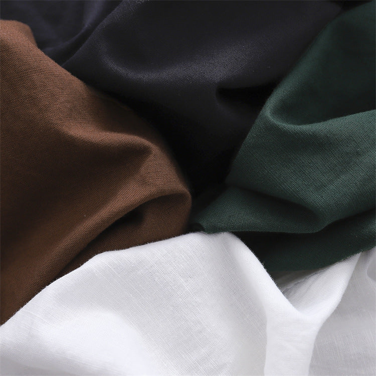 Bloomers in lino lavato sabbia da donna in cotone e lino