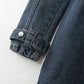 Women's Classic Style Fashion Loose Denim Trench Coat