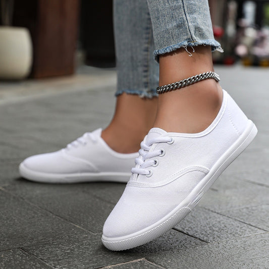 Scarpe da corsa da donna, bianche, solide