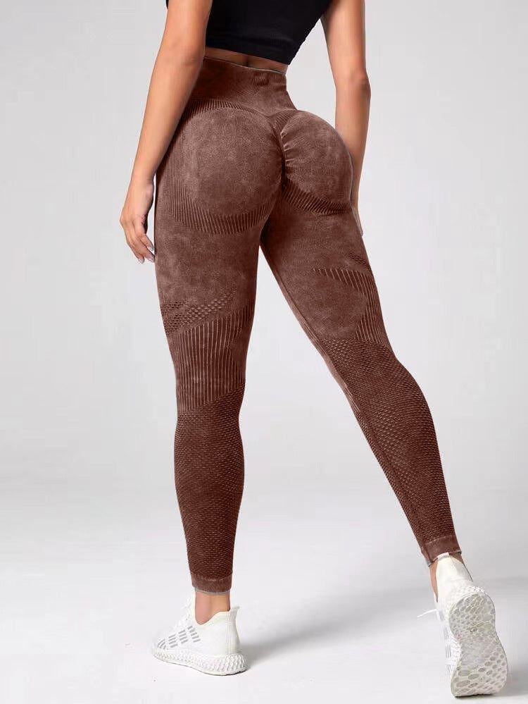 Pantaloni sportivi da yoga, fitness e moda, abbigliamento da donna