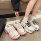 Sneaker casual da donna con piattaforma in mesh all-match
