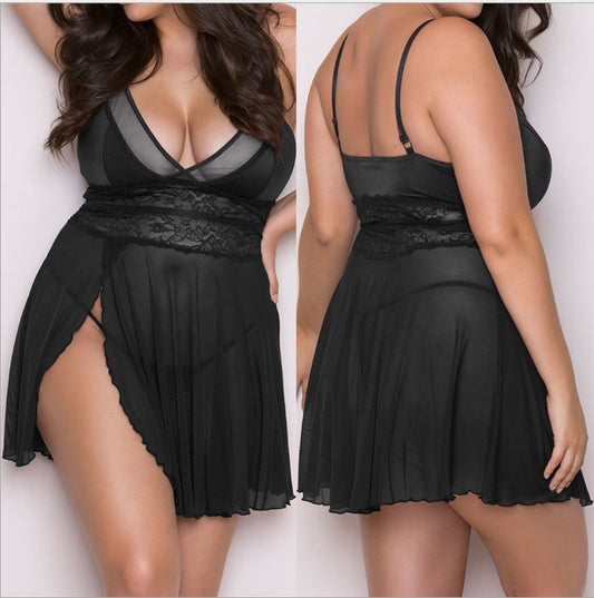 Pigiama sexy da notte da donna taglie forti