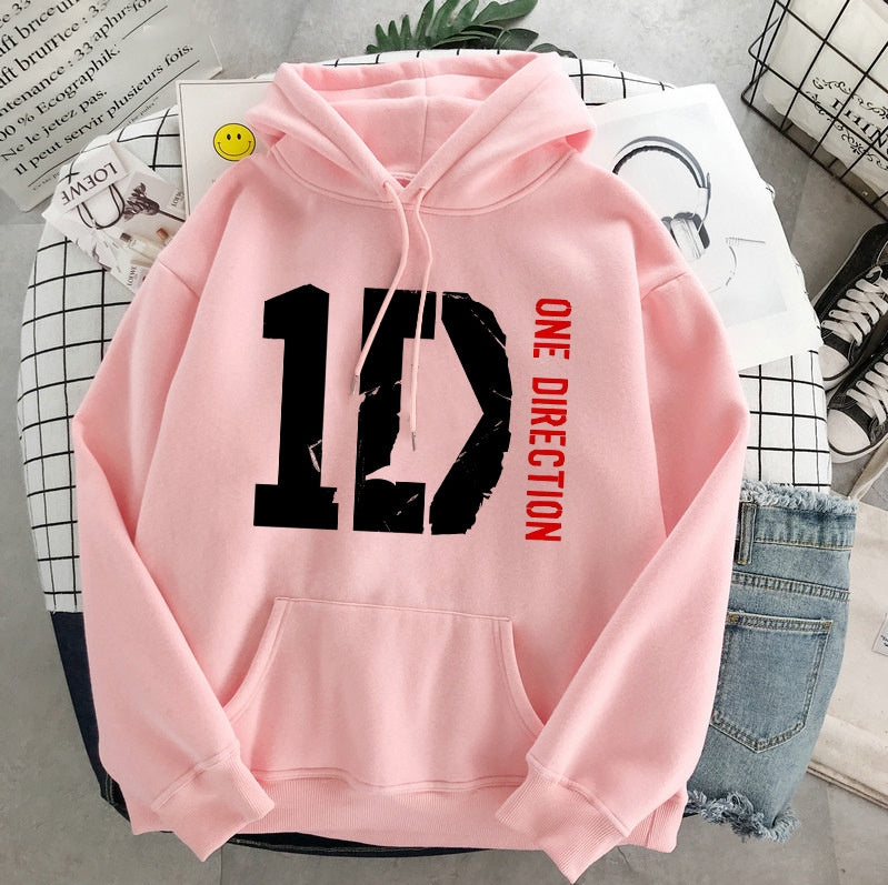 Nuovo pullover grafico con estetica Harajuku di Harry Styles e One Direction