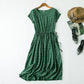 Cotton silk dress