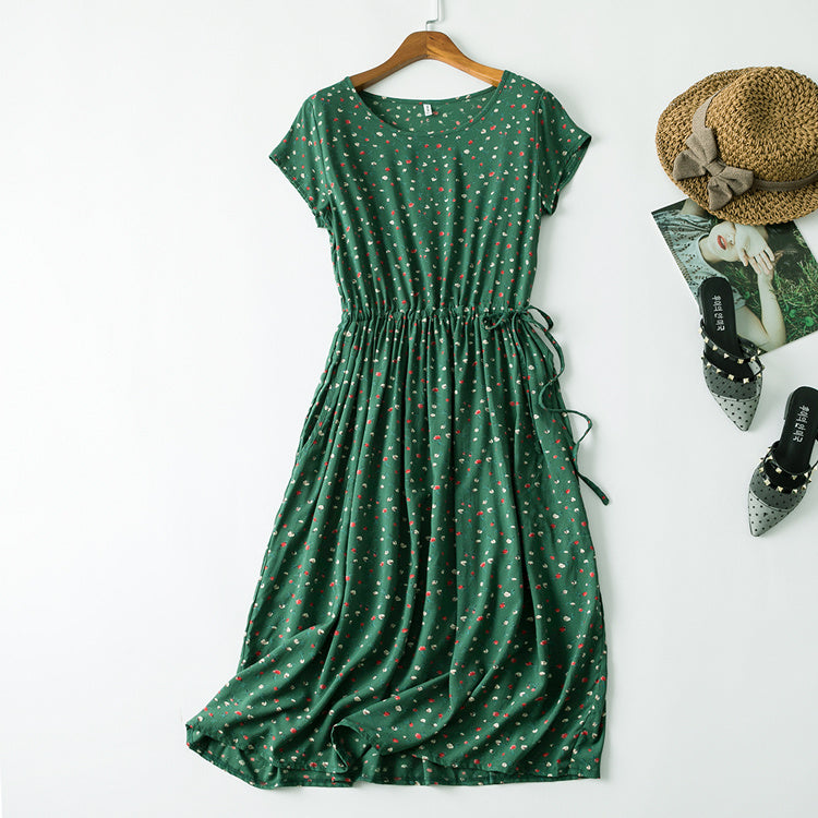 Cotton silk dress