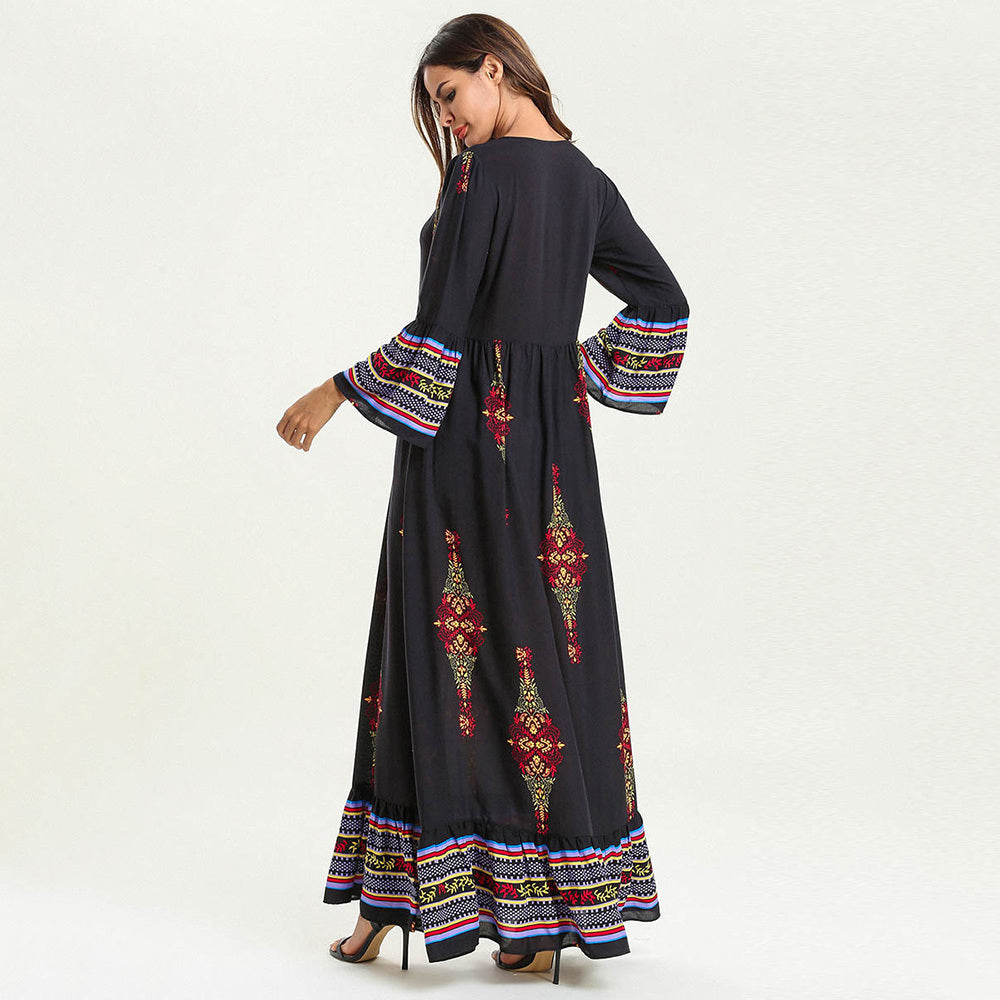 Abito casual stampato per allattamento