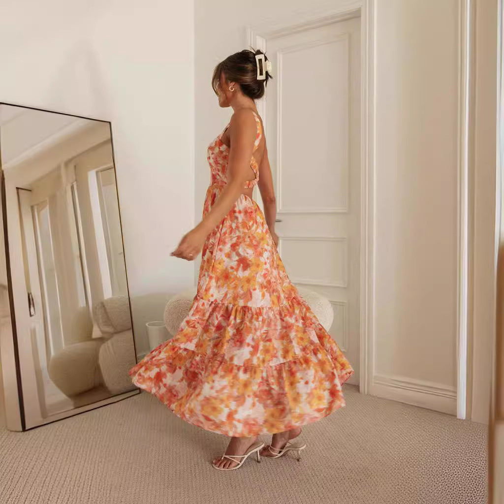 Bretelle alla moda Abito delicato da donna