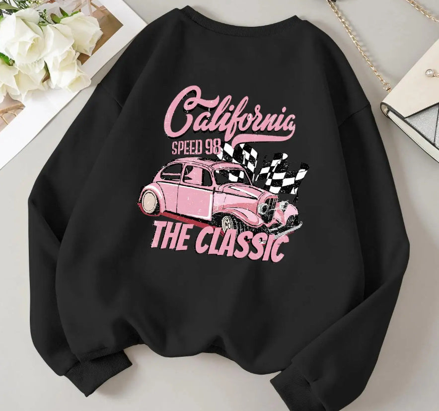 California Classic Competition Pattern Sweater For Women