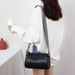 Leather Shoulder Wide Strap Casual Messenger Bag
