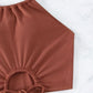 Sommer Neckholder-Bikinianzug Mode Kordelzug Design Ins Style Badeanzug für Damenbekleidung