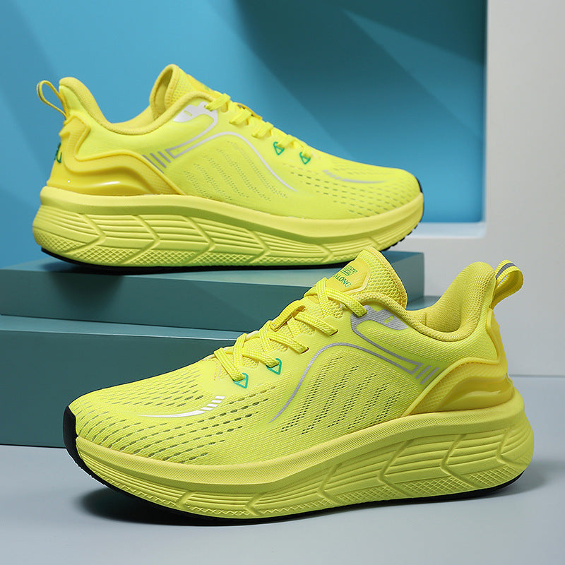 Scarpe da corsa per coppie, da donna, traspiranti, ammortizzanti, primavera ed estate, leggere, in mesh, superficie sneaker