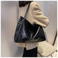 Capacity Leather Shoulder Bag Shopper Harajuku Simple Handbag