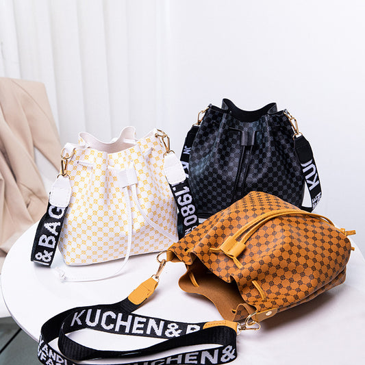 Bedruckte Bucket Bag Damenmode Damen Umhängetasche mit großem Fassungsvermögen