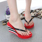Women's High Heel Slippers Wedge Platform Fashion