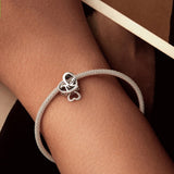 Herz Beaded MOM 925 Silver Heart-shaped String Beads DIY Bracelet Accessories