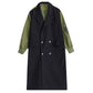Temperament Freizeit Farblich passender doppellagiger Anzugkragen Cardigan Trenchcoat