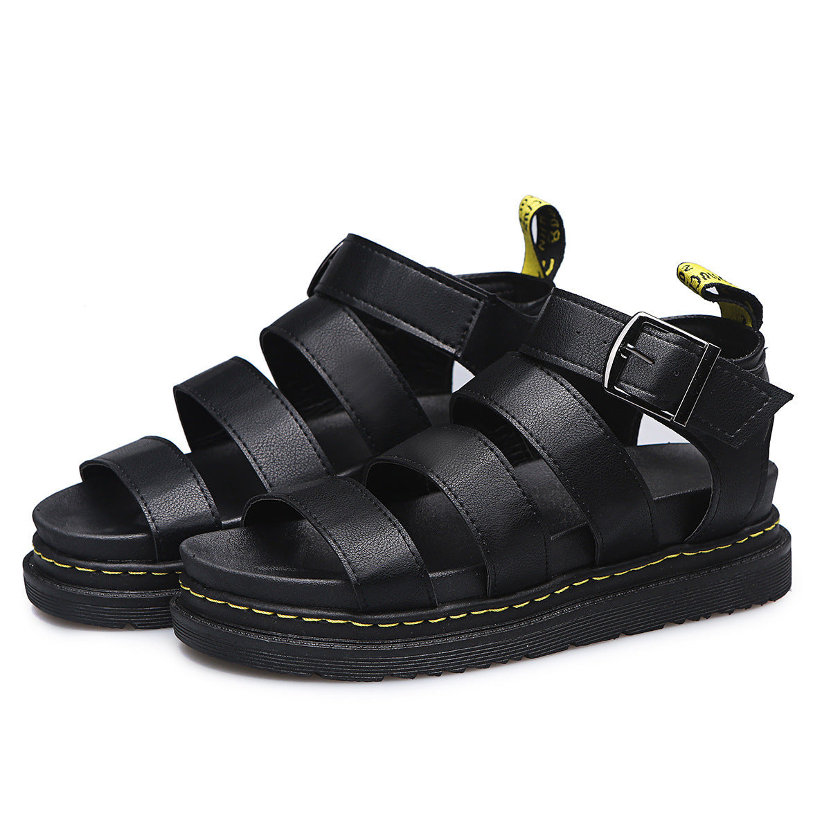 Buckle Sandals Flat PlatformThick Bottom Shoes Women Summer