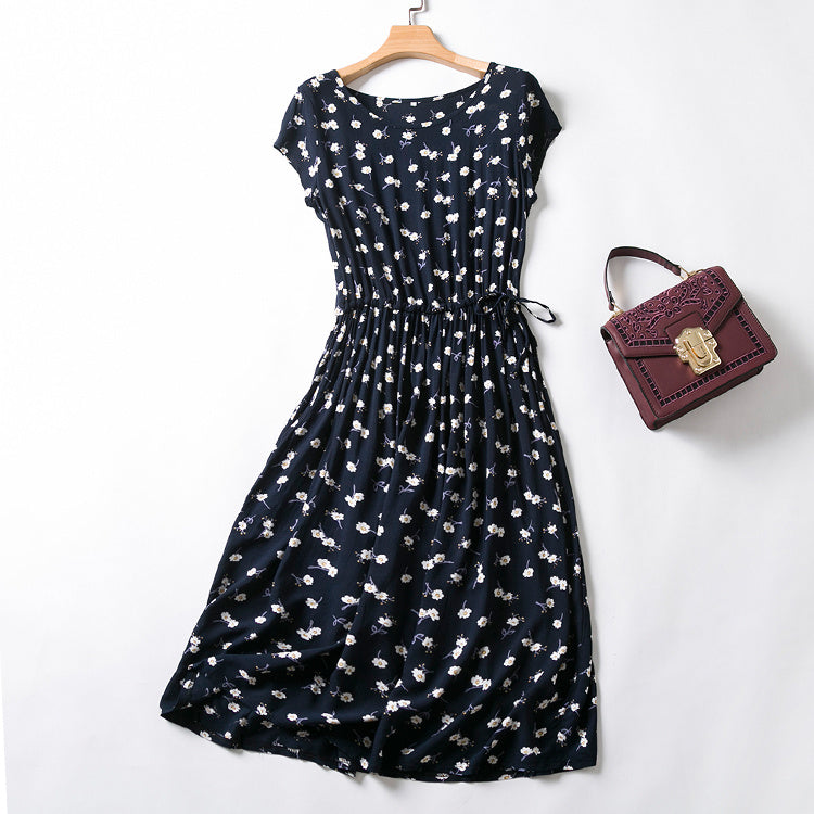 Cotton silk dress