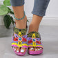 Pantofole etniche con pendio e totem colorate per ragazze cool