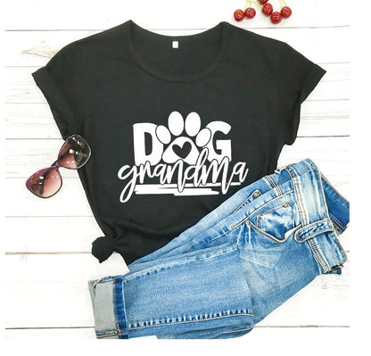 Manica corta con stampa a lettere