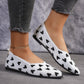 Flache Freizeitschuhe Leichte Strick-Damenschuhe