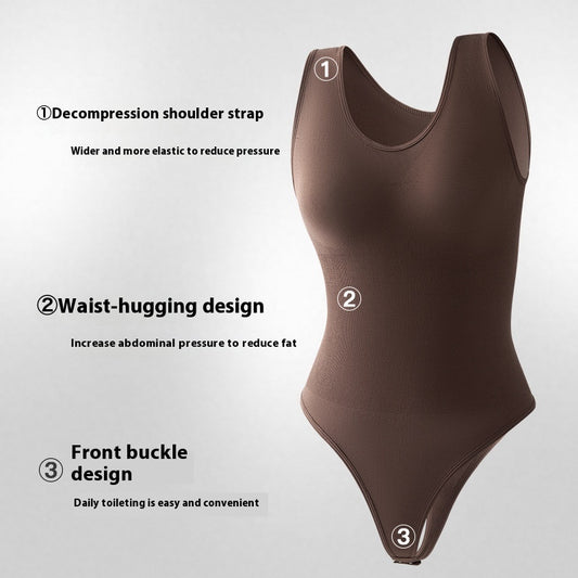 Corsetto monopezzo senza cuciture taglie forti da donna