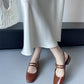 Women's Buckle Square Toe Leisure Semi-slippers Sandals