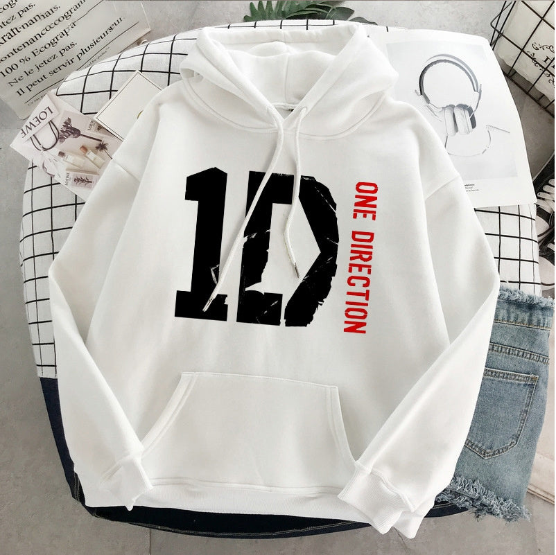 Nuovo pullover grafico con estetica Harajuku di Harry Styles e One Direction