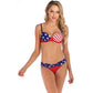 Split sexy two piece swimsuit