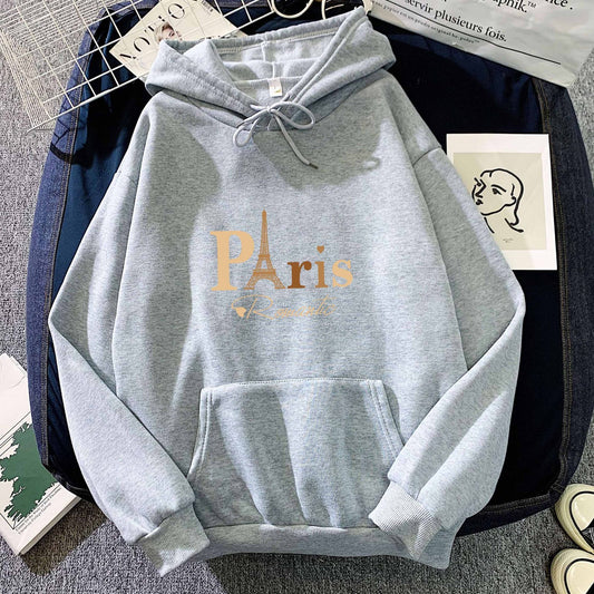 Hoodie mit Buchstabendruck für weibliche Paare