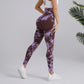 Tie-dye Printed Yoga Pants Fashion Seamless High-waisted Hip-lifting